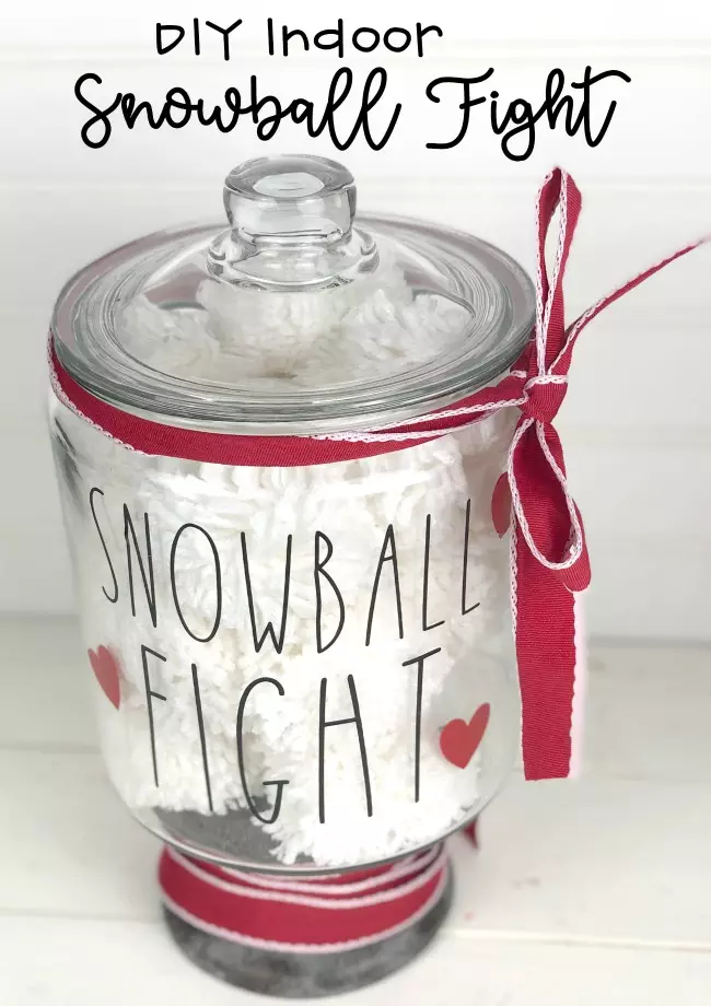 DIY Indoor Snowball Fight Last Minute Gift