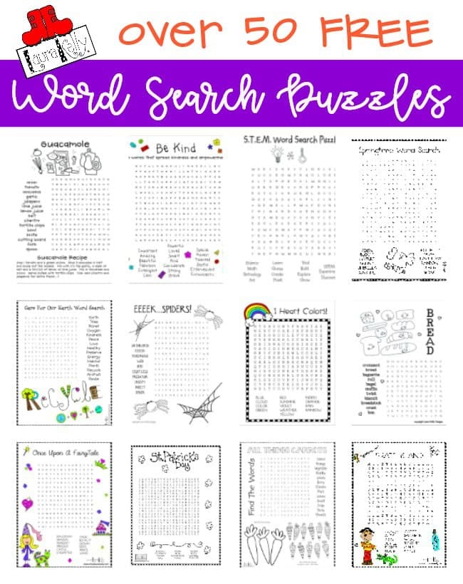 Word Search Puzzle Printables Free - Laura Kelly's Inklings