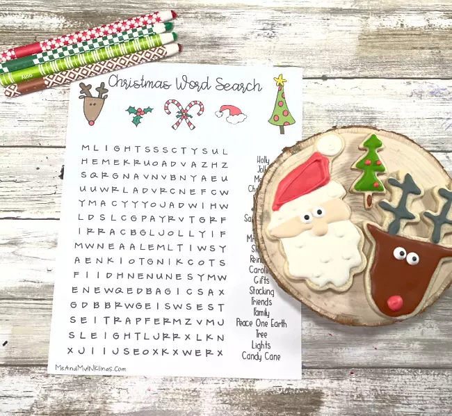 Christmas Printable Word Search Free Puzzle