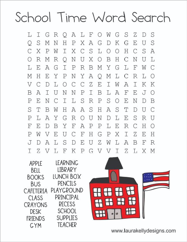 Back to School Printables Free to Download - Laura Kelly's Inklings