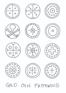 Recycled Craft Pirate Gold Coins - Laura Kelly's Inklings