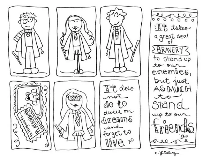 Chocolate Frogs and Wizard Cards - Laura Kelly's Inklings