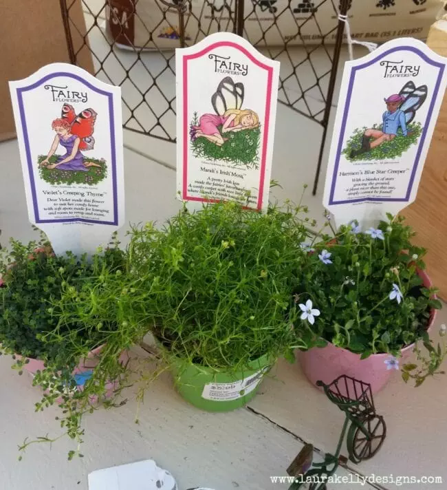 Wheelbarrow Fairy Garden - Laura Kelly's Inklings