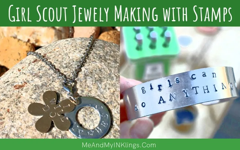 Hand Stamped Jewelry for Girl Scout Jewelry Making Laura Kelly's Inklings