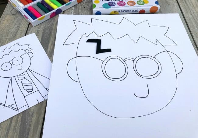 Pin the Scar on Harry Potter Poster Party Game