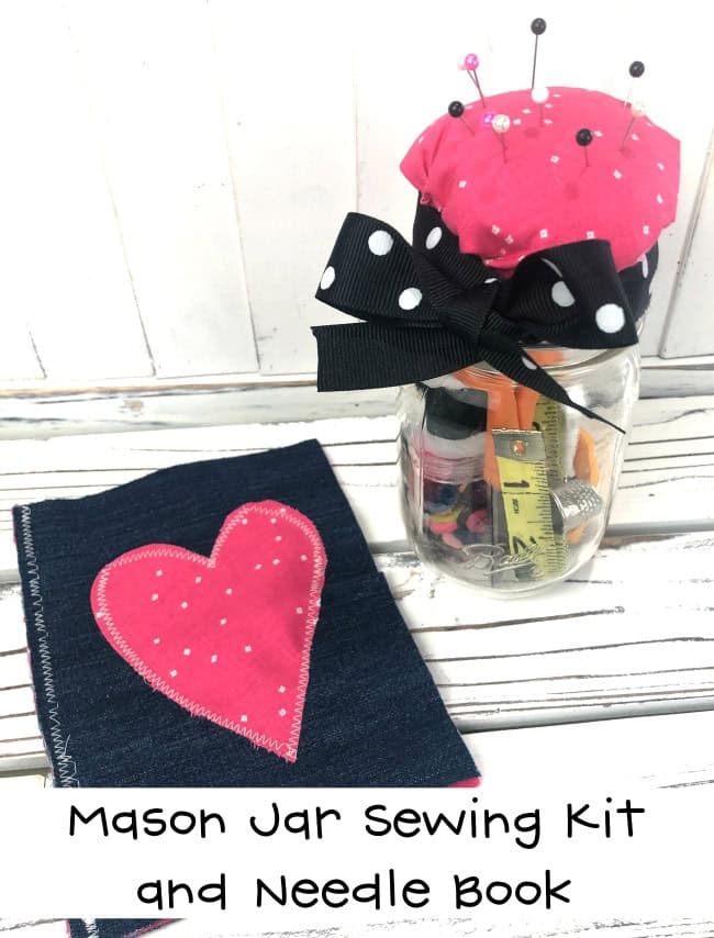 Mason Jar Sewing Kit - Laura Kelly's Inklings