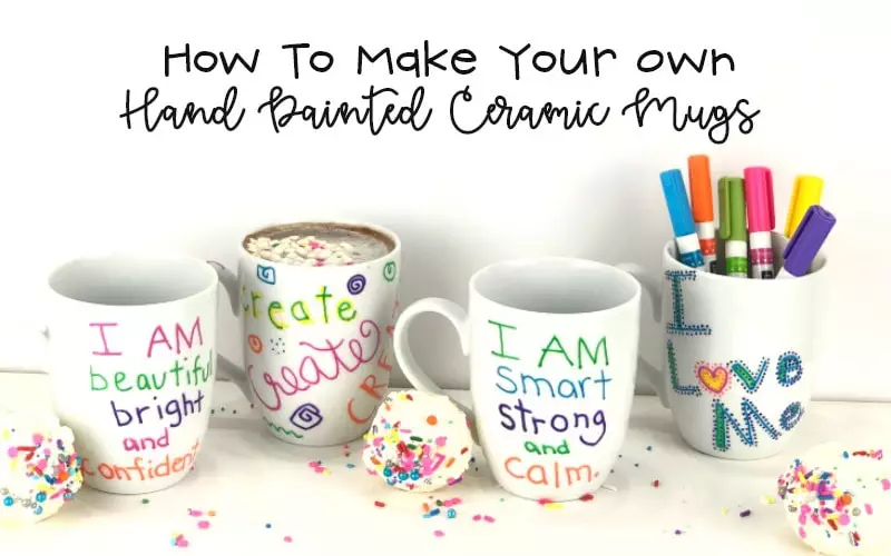 Easy DIY Painted Mugs - Laura Kelly's Inklings