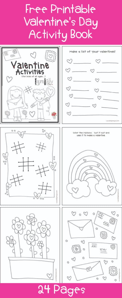 24 Valentine's Day FREE Printables Activities for Kids of All Ages ...