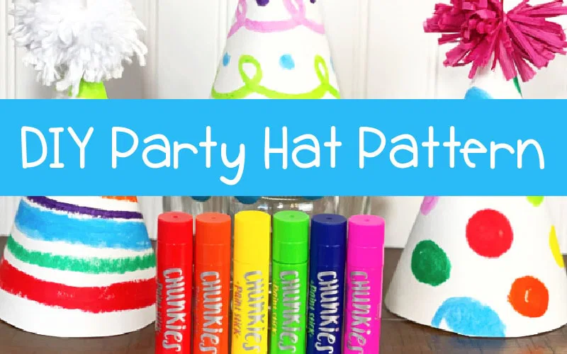DIY New Year's Eve Hat Kid Craft - Laura Kelly's Inklings