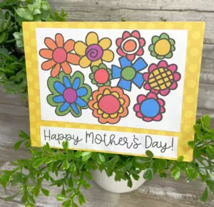 Flower Tags to Color for Mother's Day - Laura Kelly's Inklings