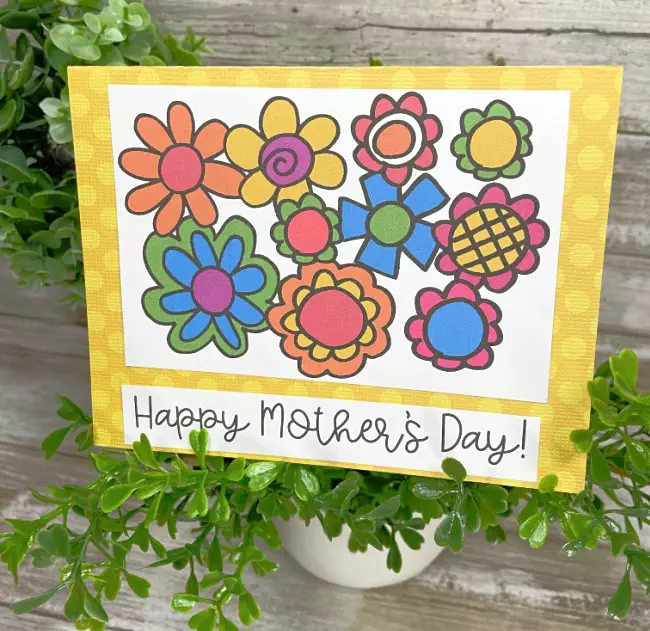 Flower Tags To Color For Mother's Day - Laura Kelly's Inklings