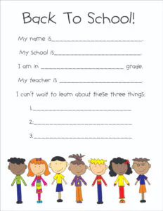 Back to School Printables Free to Download - Laura Kelly's Inklings