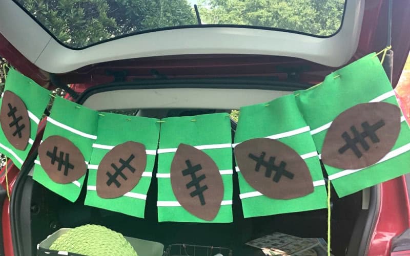 DIY Felt Football Garland - Laura Kelly's Inklings